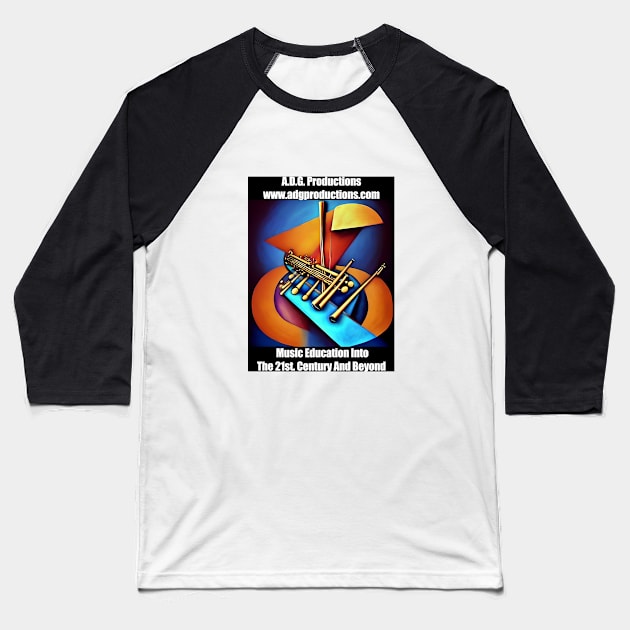 Abstract Image Of A Flute Baseball T-Shirt by Musical Art By Andrew